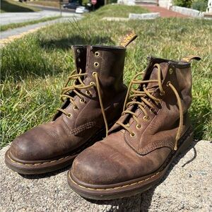 Dr. Martens Brown Leather Men's Boots